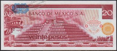 Мексика 20 песо 1976г. Р.64c - UNC "CT" - Мексика 20 песо 1976г. Р.64c - UNC "CT"