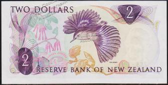 Новая Зеландия 2 доллара 1967-68г. P.164а - UNC - Новая Зеландия 2 доллара 1967-68г. P.164а - UNC