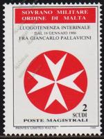 Мальтийский Орден 1 марка п/с 1988г. Uni #281 MNH OG** 