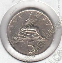 20-61 Ямайка 5 центов 1969г. КМ #46 медно-никелевая 2,83гр. 19,4мм