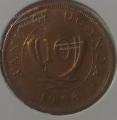 16-13 Уганда 10 центов 1966г. Бронза. - 16-13 Уганда 10 центов 1966г. Бронза.