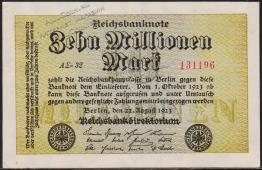 Германия 10000000 марок 1923г. P.106 AUNC - Германия 10000000 марок 1923г. P.106 AUNC