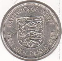 34-93 Джерси 10 новых пенсов 1968г. КМ # 33 медно-никелевая 11,3гр. 28,5мм