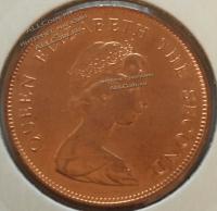 #093 Фолклендские острова 2 цента 1998г. Бронза.UNC