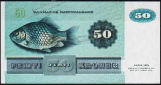 Банкнота Дания 50 крон 1972(97г.) P.50n(1) -АUNC - Банкнота Дания 50 крон 1972(97г.) P.50n(1) -АUNC
