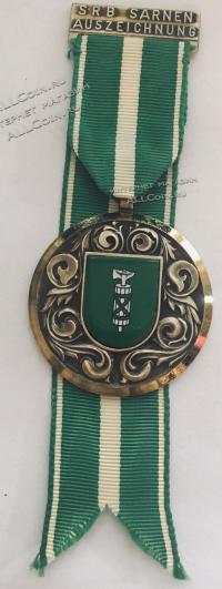 #330 Швейцария спорт Медаль Знаки. Герб кантона Санкт-Галлен. Швейцария.