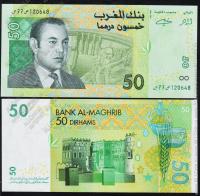 Марокко 50 дирхам 2002г.  P.69 UNC