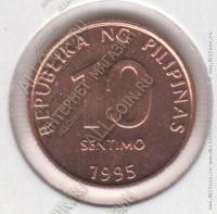 арт509 Филиппины 10 сентимо 1995гь с . KM#270.1 UNC 