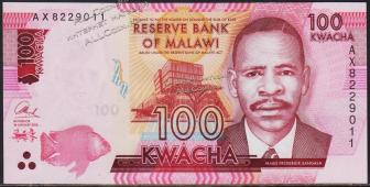 Малави 100 квача 2016г. P.NEW - UNC - Малави 100 квача 2016г. P.NEW - UNC