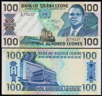 Сьерра-Леоне 100 леоне 1989г. P.18в - UNC
