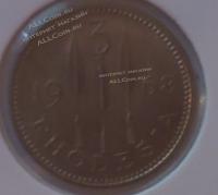 8-46 Родезия 3 цента 1968г. Медь Никель.UNC