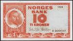 Норвегия 10 крон 1968г. P.31d(4) - UNC