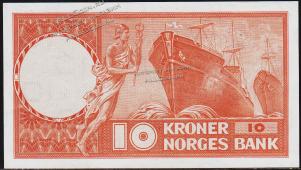 Норвегия 10 крон 1968г. P.31d(4) - UNC - Норвегия 10 крон 1968г. P.31d(4) - UNC