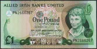 Ирландия Северная 1 фунт 1982г. P.1а - UNC - Ирландия Северная 1 фунт 1982г. P.1а - UNC