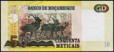 Банкнота Мозамбик 50 метикал 2006 года. P.144 UNC - Банкнота Мозамбик 50 метикал 2006 года. P.144 UNC