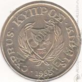34-98 Кипр 5 центов 1983г. КМ # 55.1 никель-латунь 3,75гр. 22мм - 34-98 Кипр 5 центов 1983г. КМ # 55.1 никель-латунь 3,75гр. 22мм