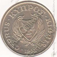 34-98 Кипр 5 центов 1983г. КМ # 55.1 никель-латунь 3,75гр. 22мм