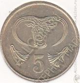34-98 Кипр 5 центов 1983г. КМ # 55.1 никель-латунь 3,75гр. 22мм - 34-98 Кипр 5 центов 1983г. КМ # 55.1 никель-латунь 3,75гр. 22мм