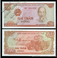 Вьетнам 200 донгов 1987г. P.100 UNC