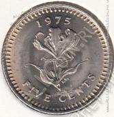 9-55 Родезия  5 центов 1975г. КМ# 13 UNC медно-никелевая  - 9-55 Родезия  5 центов 1975г. КМ# 13 UNC медно-никелевая 