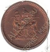 2-55 Родезия 1 цент 1970 г. KM#10  - 2-55 Родезия 1 цент 1970 г. KM#10 