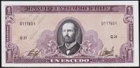Банкнота Чили 1 эскудо 1964 года. Р.136в - UNC