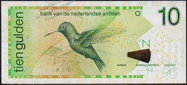 Нидерландские Антиллы 10 гульденов 2006г. P.28d - UNC - Нидерландские Антиллы 10 гульденов 2006г. P.28d - UNC