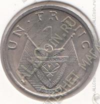 9-56 Руанда 1 франк 1965г.КМ # 5 UNC медно-никелевая 3,0гр. 21мм