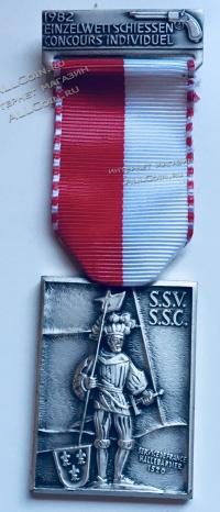 #071 Швейцария спорт Медаль Знаки