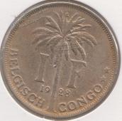 33-91 Бельгийское Конго 1 франк 1928г. - 33-91 Бельгийское Конго 1 франк 1928г.