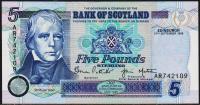 Шотландия 5 фунтов 1996г. P.119в - UNC