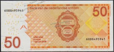 Нидерландские Антиллы 50 гульденов 2006г. P.30d - UNC - Нидерландские Антиллы 50 гульденов 2006г. P.30d - UNC