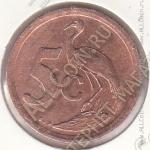 10-101 Южная Африка 5 центов 1992г. КМ # 134 сталь с медным покрытием 4,5гр. 21мм