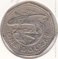 22-150 Барбадос 1 доллар 1979г. КМ # 14.1 медно-никелевая 6,32гр. 28мм
