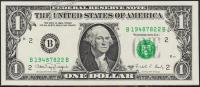 США 1 доллар 1988A Р.480в - UNC "B" B-B