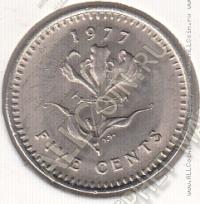 27-71 Родезия  5 центов 1977г. КМ# 13 UNC медно-никелевая