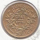 9-59 Тунис 1 франк 1941г. КМ # 247 алюминий-бронза 4,0гр. 23мм - 9-59 Тунис 1 франк 1941г. КМ # 247 алюминий-бронза 4,0гр. 23мм