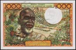 Кот-д’Ивуар 1000 франков 1959г. P.103A.g - UNC - Кот-д’Ивуар 1000 франков 1959г. P.103A.g - UNC