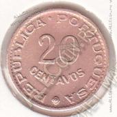 33-1 Ангола 20 сентаво 1962г. КМ # 78 бронза 18,2мм - 33-1 Ангола 20 сентаво 1962г. КМ # 78 бронза 18,2мм