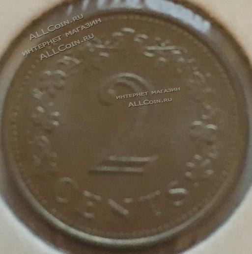 #22-30 Мальта 2 цента 1976г. Медь Никель.UNC 