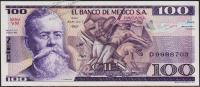 Мексика 100 песо 1982г. P.74c - UNC "VM"