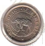 3-142 Либерия 1/2 цента 1941 г. KM# 10a UNC Медь-Никель 18 мм.