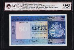Гонконг 50 долларов 1980г. Р.184f - UNC - Гонконг 50 долларов 1980г. Р.184f - UNC