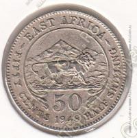 4-126 Восточная Африка 50 центов 1948 г. KM# 30 Медь-Никель 3.89 гр. 