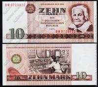 ГДР (Германия) 10 марок 1971(85г.) P.28в - UNC 