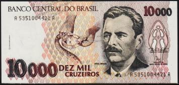 Бразилия 10000 крузейро 1992г. P.233в - UNC - Бразилия 10000 крузейро 1992г. P.233в - UNC