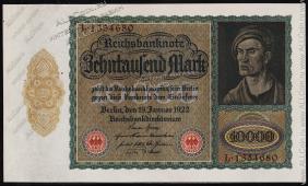 Германия 10.000 марок 1922г. P.72 UNC - Германия 10.000 марок 1922г. P.72 UNC