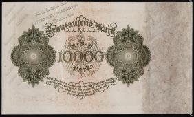 Германия 10.000 марок 1922г. P.72 UNC - Германия 10.000 марок 1922г. P.72 UNC