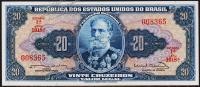 Банкнота Бразилия 20 крузейро 1963 года. P.168в - UNC