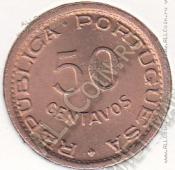 33-6 Ангола 50 сентаво 1954г. КМ # 75 UNC бронза 4,0гр. 20мм - 33-6 Ангола 50 сентаво 1954г. КМ # 75 UNC бронза 4,0гр. 20мм